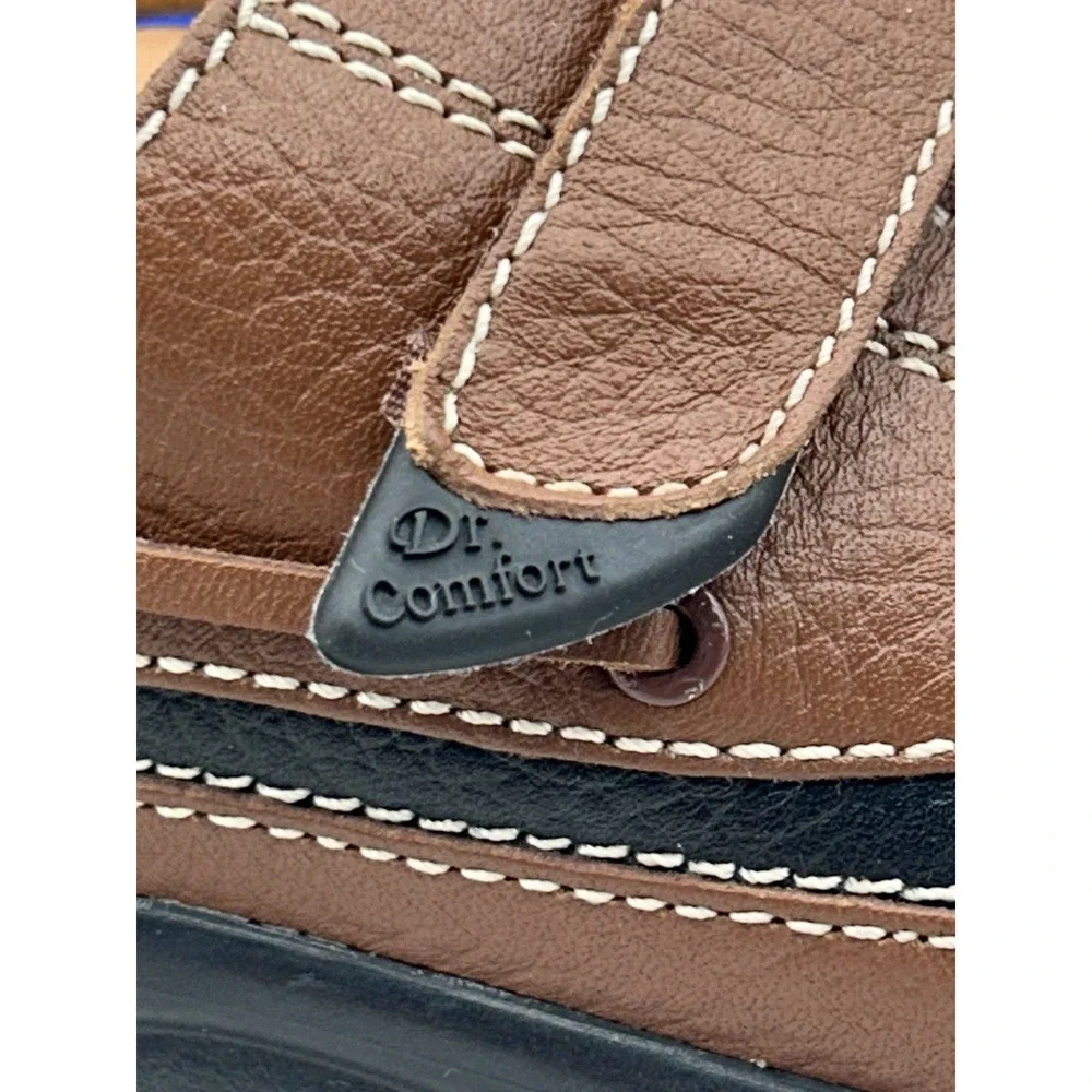 Dr. Comfort Womens 4860 Wave Brown Leather Diabetic Oxford Shoes Sz 8 Narrow‎